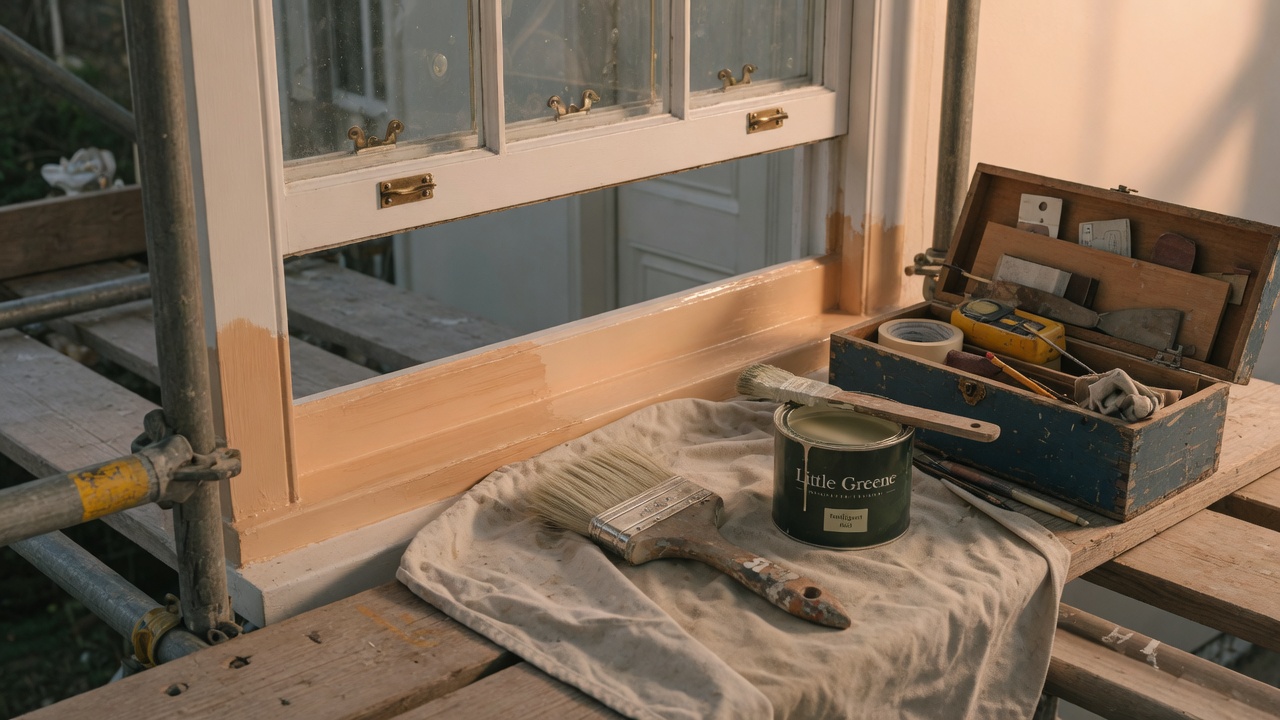 Independent painter and decorator video marketing in 2026: the 60-second at-the-scaffold named-decorator meet-your-decorator walkthrough that fills the sash-window-and-listed-property diary (and the polished cinematic Farrow-and-Ball-colour-swatch-fan reel that quietly loses first jobs)