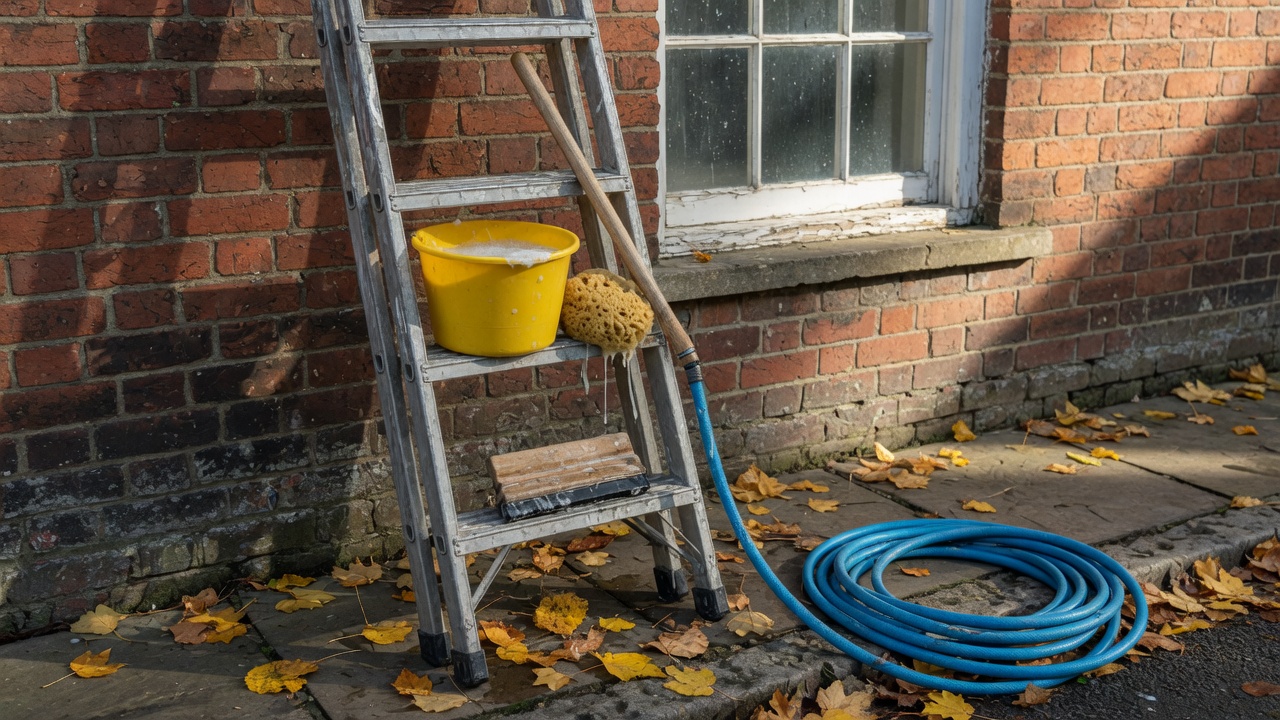 Independent window cleaner video marketing in 2026: the 60-second at-the-ladder named-cleaner meet-your-window-cleaner walkthrough that fills the gutter-fascia-conservatory-and-solar-PV diary (and the polished cinematic drone-over-a-Georgian-sash-elevation reel that quietly loses first jobs)