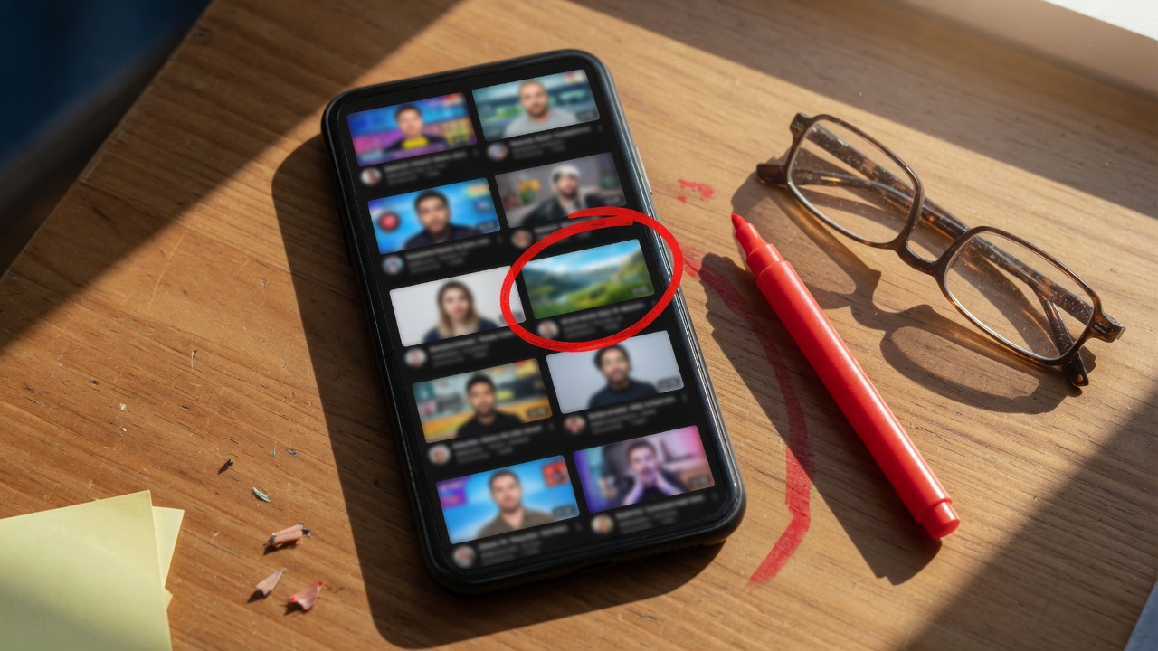 YouTube thumbnails in 2026: the four elements that still earn the click on a small channel (and the polished agency thumbnail that quietly buries it)